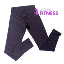 Calza Suplex L Print Rosa Oscuro