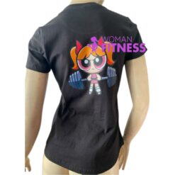 Polera Corte Acinturado Estampado Espalda Bombon
