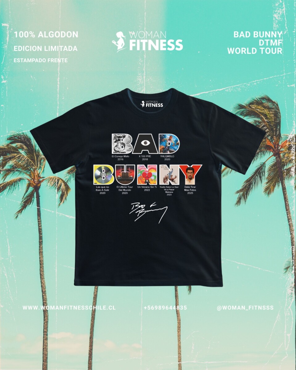 Polera Bad Bunny Discografia
