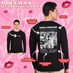 Polera Manga Larga Personalizada Girlfriend