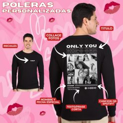 Polera Manga Larga Personalizada Only You